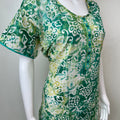 Green Batik Printed 100% Cotton Nightgown