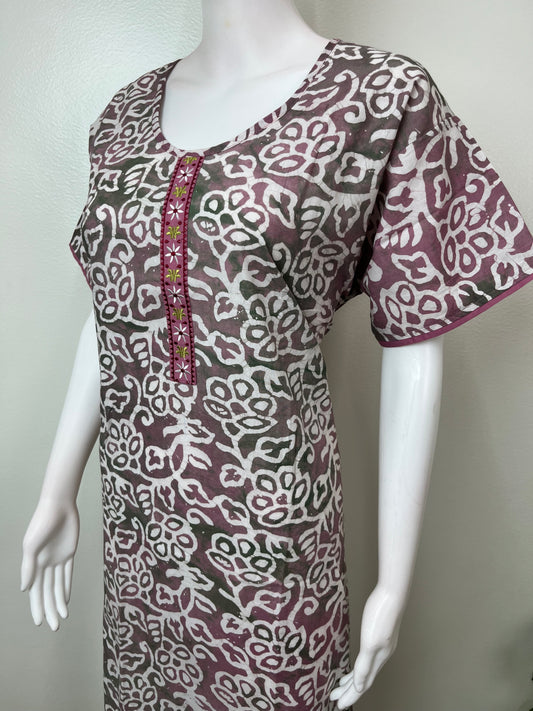 Batik Print Pure Cotton Nighty Soft & Comfortable