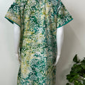 Green Batik Printed 100% Cotton Nightgown