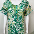 Green Batik Printed 100% Cotton Nightgown