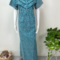 Teal Pleated Style 100% Cotton Nighty