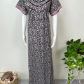 Navy Blue Pure Cotton Nighty for Women