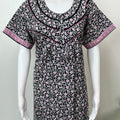 Navy Blue Pure Cotton Nighty for Women