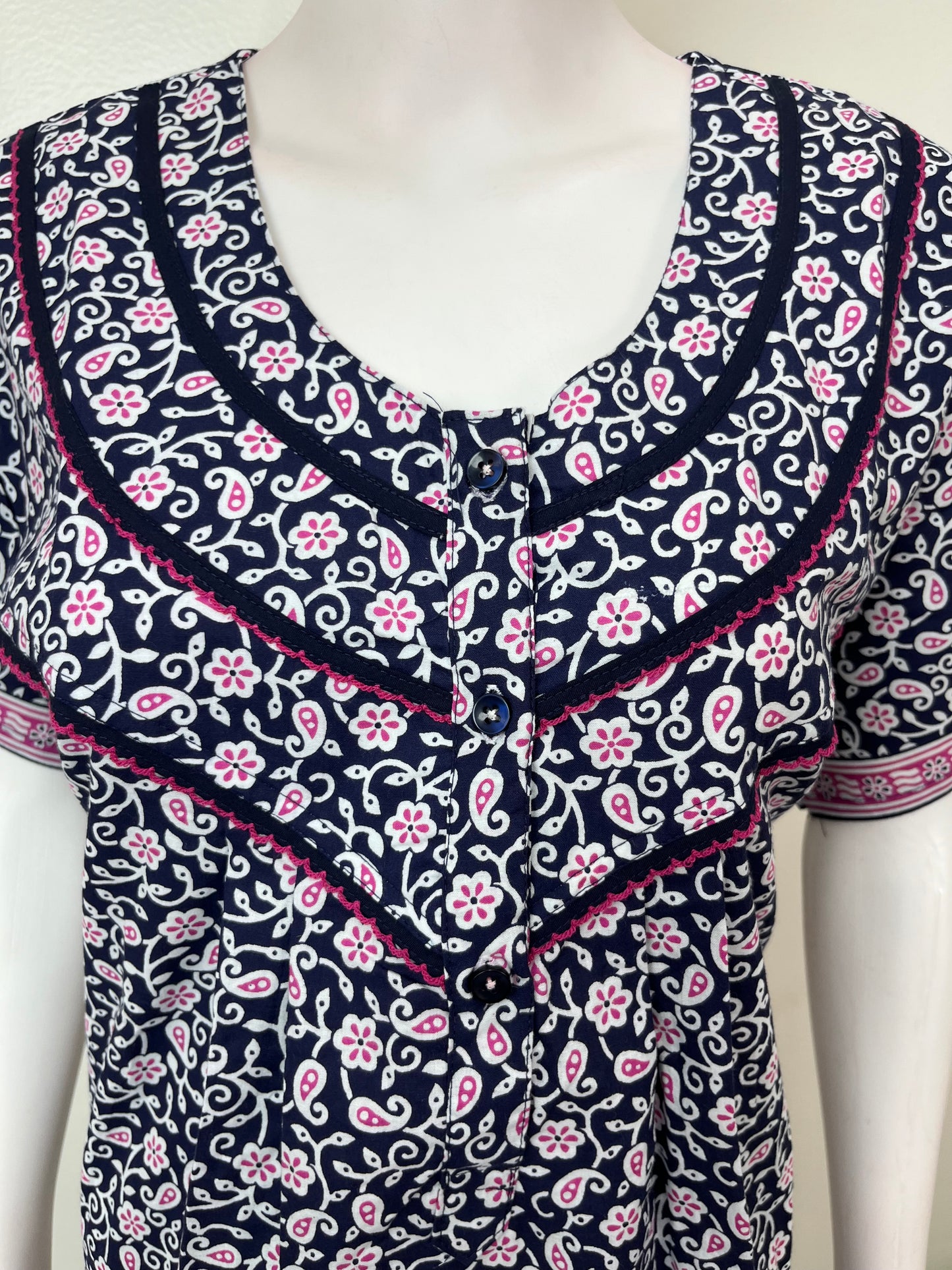 Black Pure Cotton Nighty Soft & Comfortable
