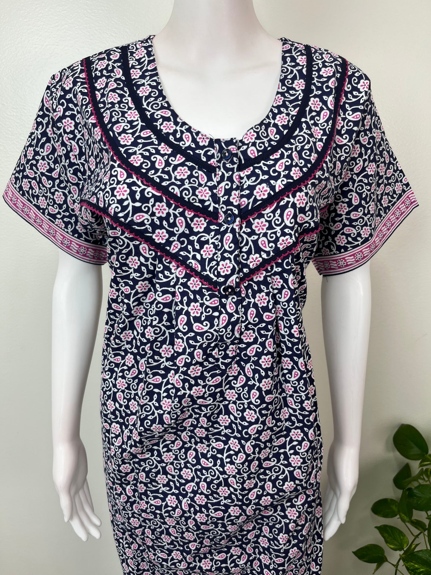 Black Pure Cotton Nighty Soft & Comfortable