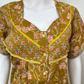 Mustard Pure Cotton Nightgown