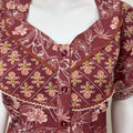 Maroon Pure Cotton Nightgown Soft & Comfortable