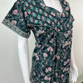 Bottle Green Pure Cotton Nighty for Women