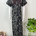 Black Elegant Pure Cotton Nightgown