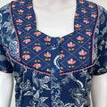 Royal Blue 100% Cotton Nighty Soft & Comfortable