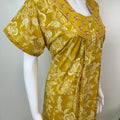 Yellow 100% Cotton Nighty for Women
