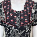 Black Elegant Pure Cotton Nightgown