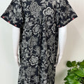 Black Elegant Pure Cotton Nightgown