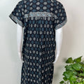 Black Pure Cotton Nightgown Elegant & Breathable