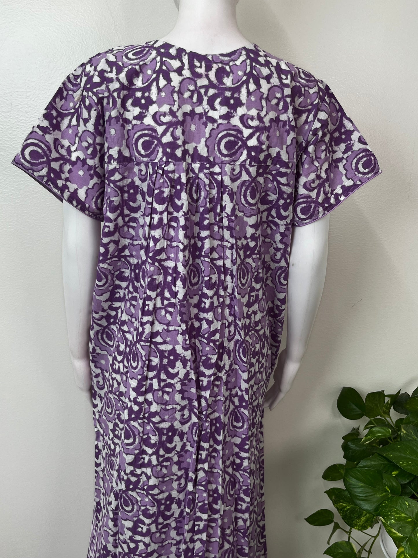 Purple 100% Cotton Nighty for Women