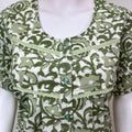 Green 100% Cotton Nightgown Elegant & Comfortable