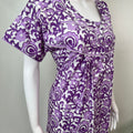 Purple 100% Cotton Nighty for Women