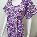 Purple 100% Cotton Nighty for Women