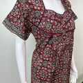 Brown Digital Print 100% Cotton Nightgown