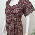 Brown Digital Print 100% Cotton Nightgown