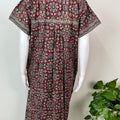 Brown Digital Print 100% Cotton Nightgown