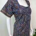 Navy Blue Geometric Print 100% Cotton