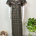 Black Pleated Style Nighty for Women