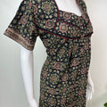 Black Pleated Style Nighty for Women
