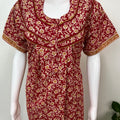 Red Pure Cotton Nighty for Women