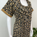 Black Pure Cotton Women's Nighty