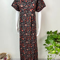 Black Elegant Pure Cotton Nighty for Women