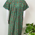 Green Floral Printed 100% Cotton Nighty