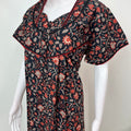 Black Elegant Pure Cotton Nighty for Women