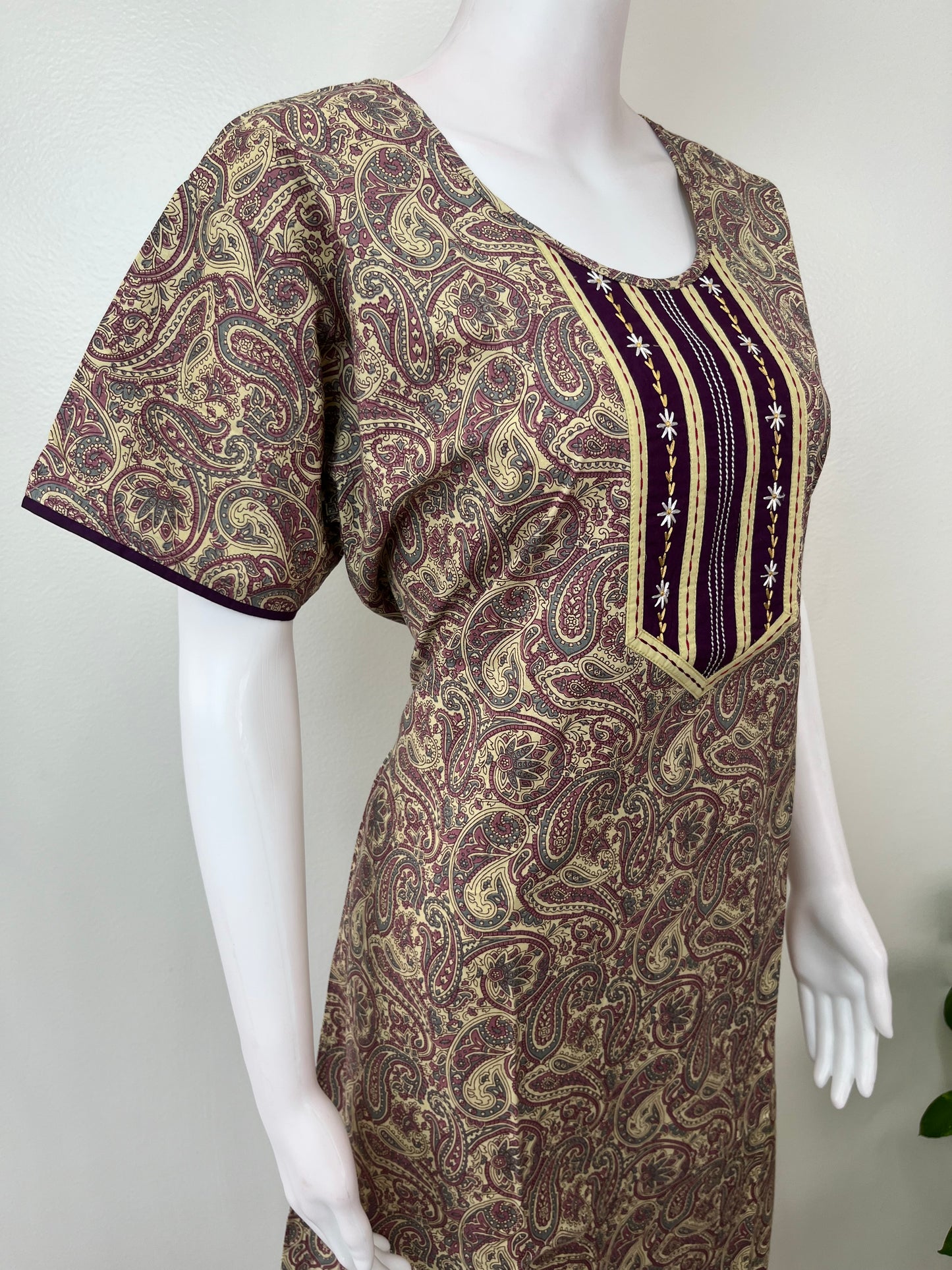 A-Line Pattern Pure Cotton Women's Nightgown
