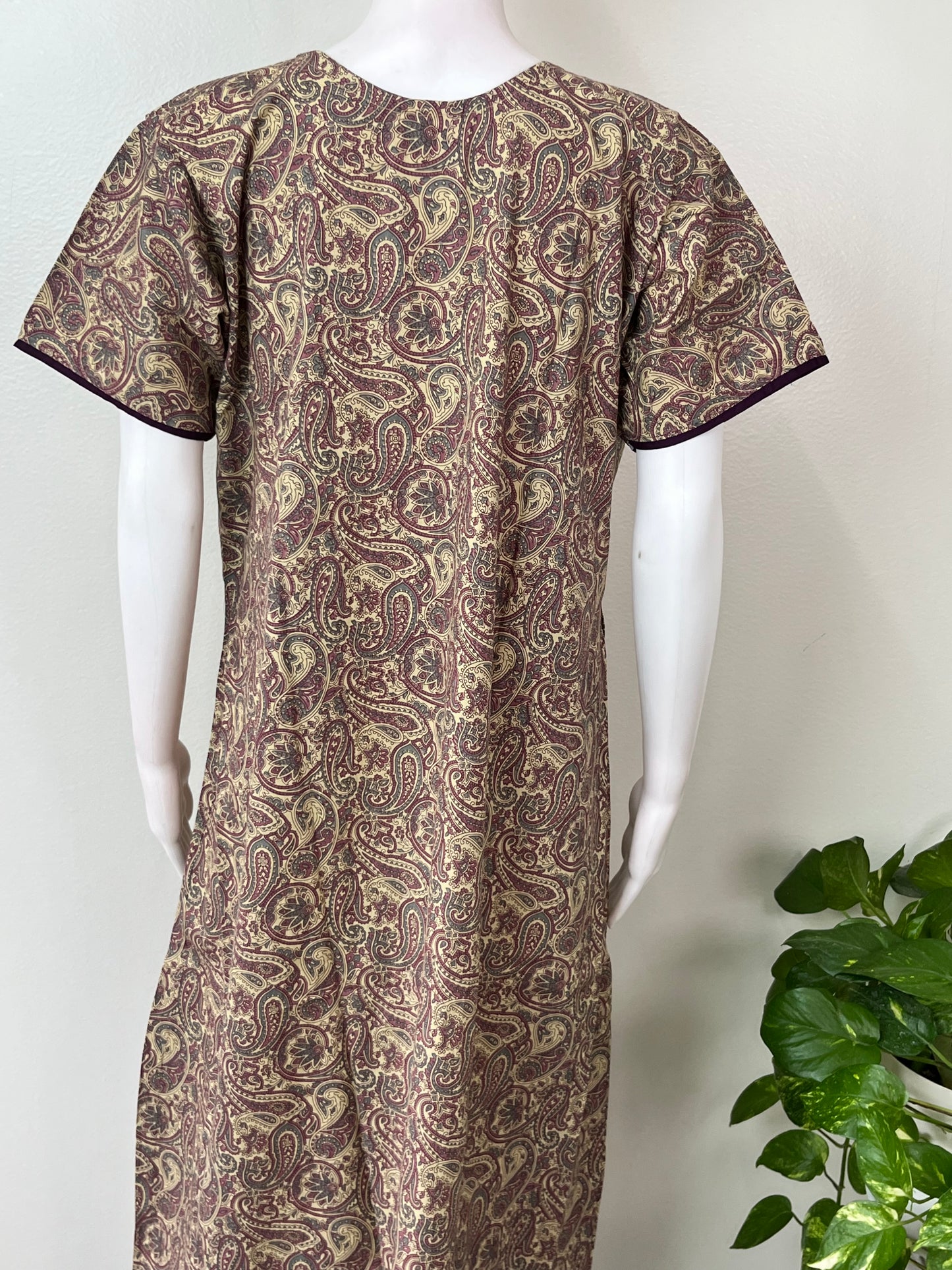 A-Line Pattern Pure Cotton Women's Nightgown
