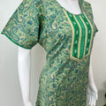 Green Elegant Emroidery 100% Cotton Nighty