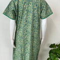 Green Elegant Emroidery 100% Cotton Nighty