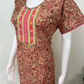 Maroon Printed 100% Cotton Nighty