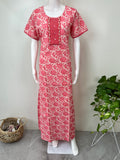 Peach 100% Cotton Nighty Soft & Comfortable