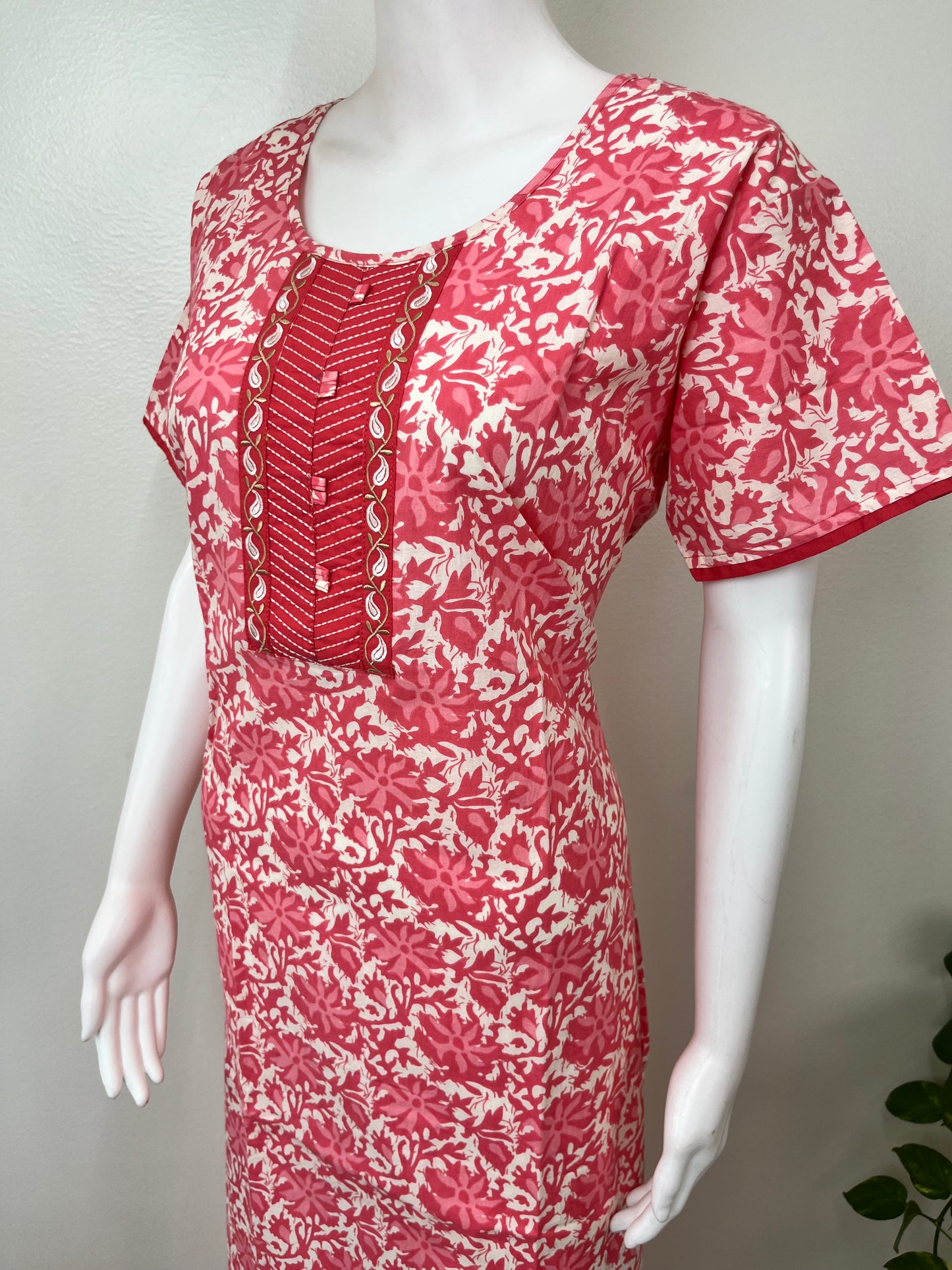 Peach 100% Cotton Nighty Soft & Comfortable