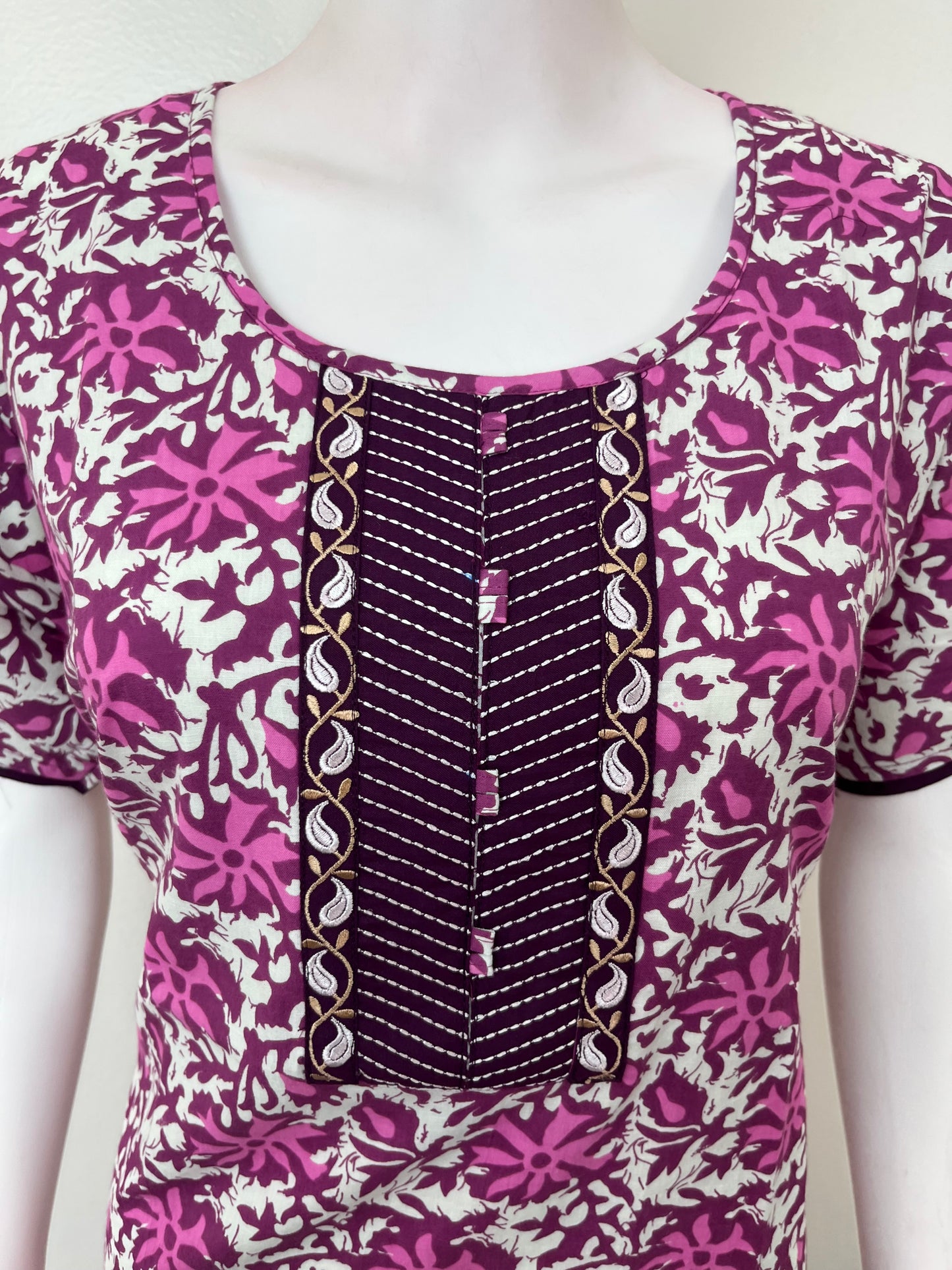Pink 100% Cotton Women's Nighty