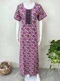 Pink 100% Cotton Women's Nighty