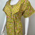 Yellow Floral Pure Cotton Nighty