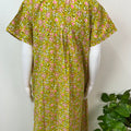 Yellow Floral Pure Cotton Nighty