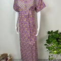 Purple 100% Cotton Nighty Elegant & Breathable