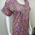 Purple 100% Cotton Nighty Elegant & Breathable