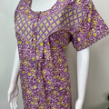 Purple 100% Cotton Nighty Elegant & Breathable