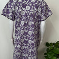 Lavender Pleated Style 100% Cotton Nighty