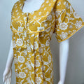Yellow Floral Pure Cotton Nightgown