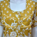 Yellow Floral Pure Cotton Nightgown